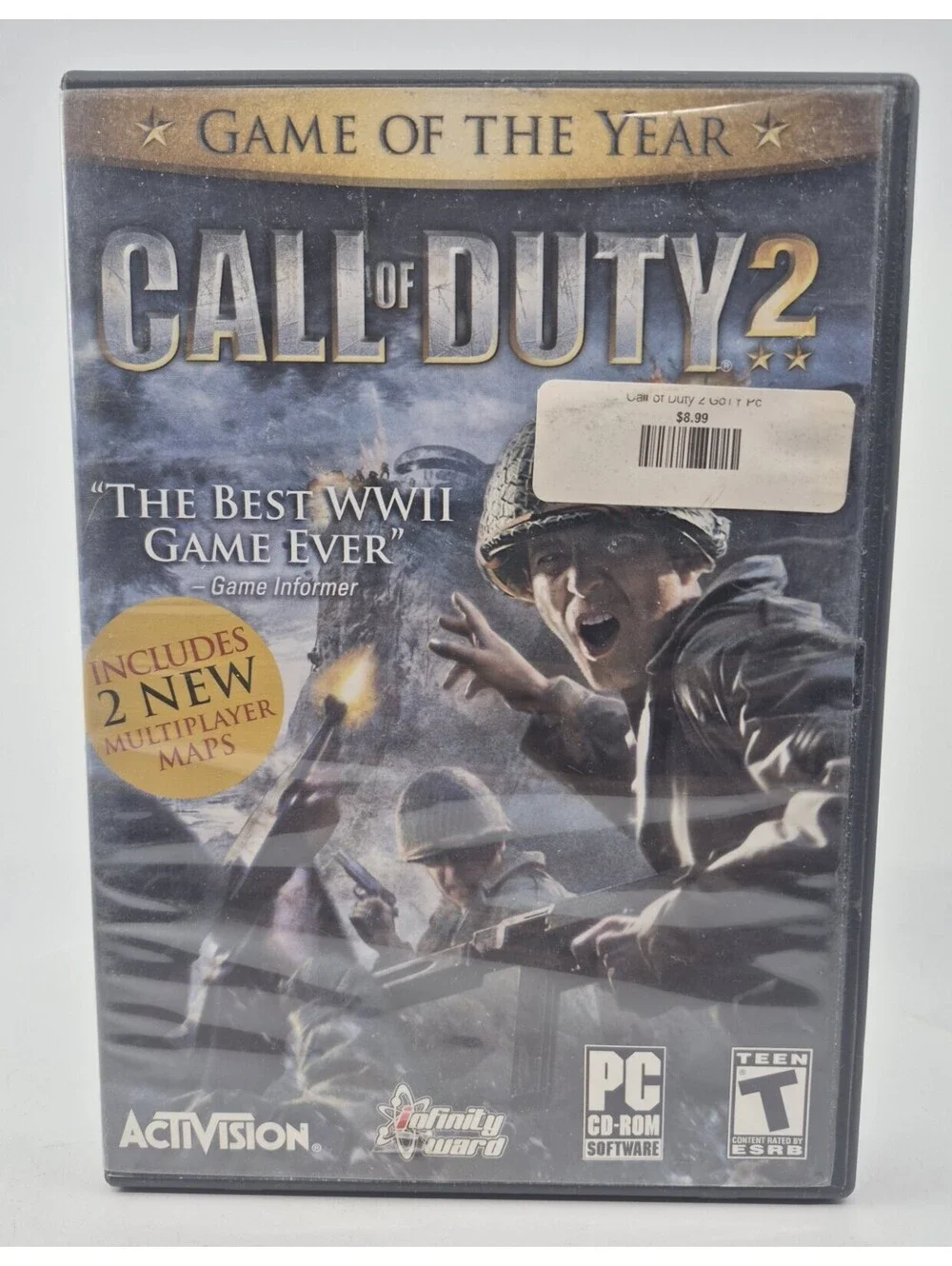 Call of Duty 2 (PC CD-ROM, 2005) Game 6 Disc Set -Complete Disc Game Of The Year